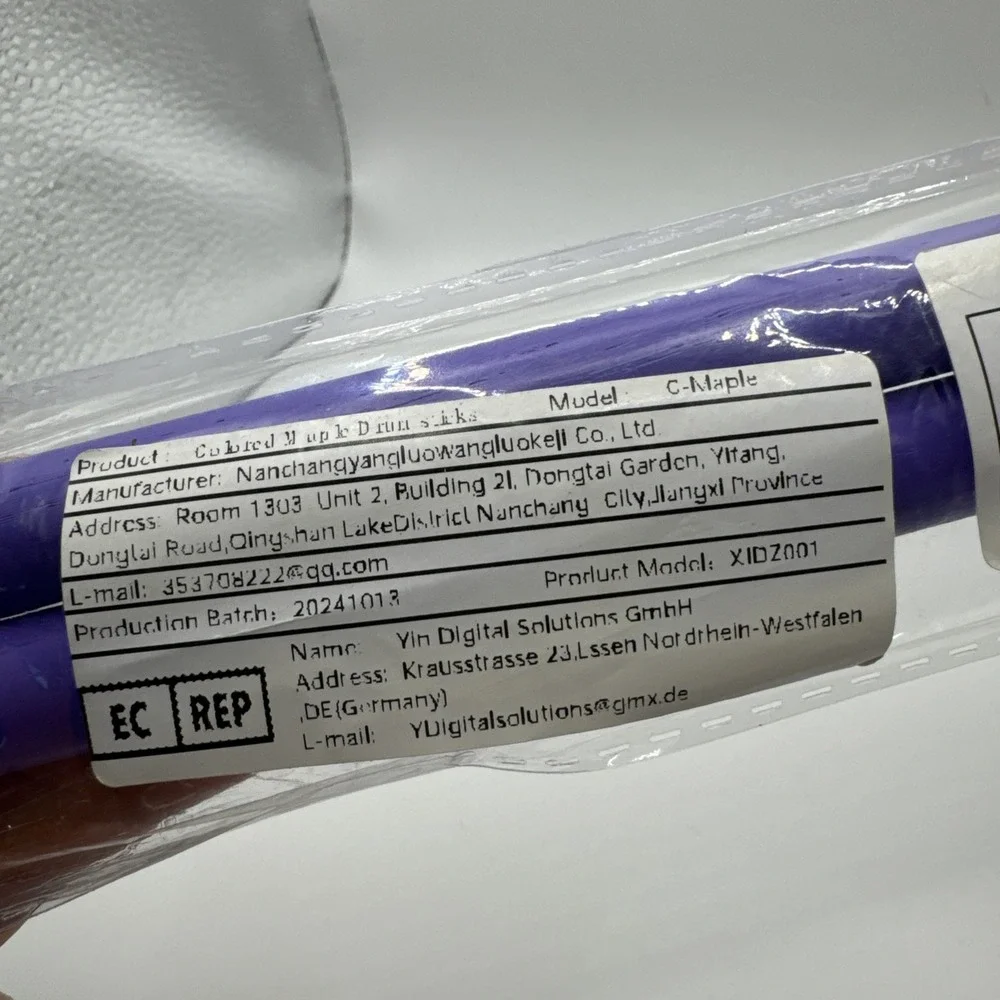 Purple Costour Premium Maple Drumsticks #1034